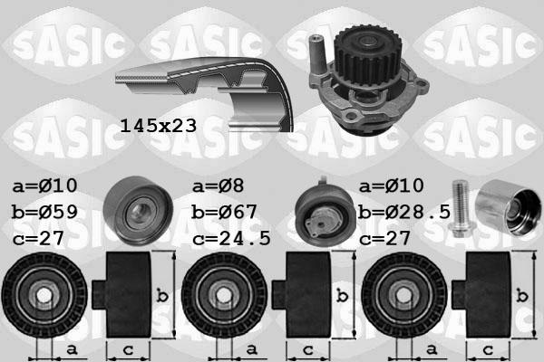 Sasic 3906068 - Wasserpumpe + Zahnriemensatz alexcarstop-ersatzteile.com