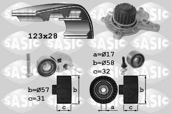 Sasic 3906039 - Wasserpumpe + Zahnriemensatz alexcarstop-ersatzteile.com