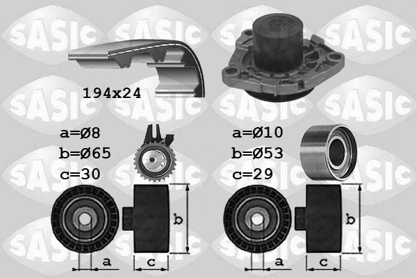 Sasic 3906034 - Wasserpumpe + Zahnriemensatz alexcarstop-ersatzteile.com