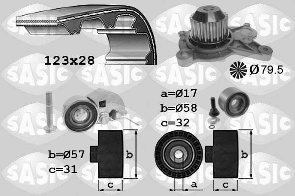 Sasic 3906075 - Wasserpumpe + Zahnriemensatz alexcarstop-ersatzteile.com