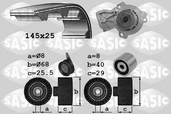 Sasic 3906110 - Wasserpumpe + Zahnriemensatz alexcarstop-ersatzteile.com