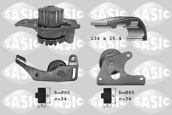 Sasic 3900001 - Wasserpumpe + Zahnriemensatz alexcarstop-ersatzteile.com