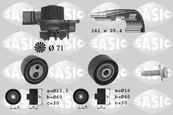 Sasic 3900011 - Wasserpumpe + Zahnriemensatz alexcarstop-ersatzteile.com