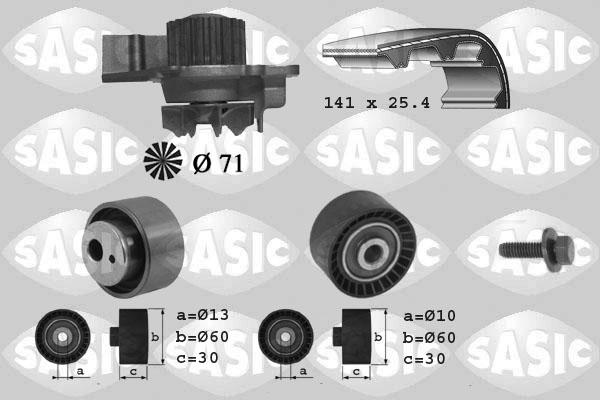 Sasic 3900012 - Wasserpumpe + Zahnriemensatz alexcarstop-ersatzteile.com