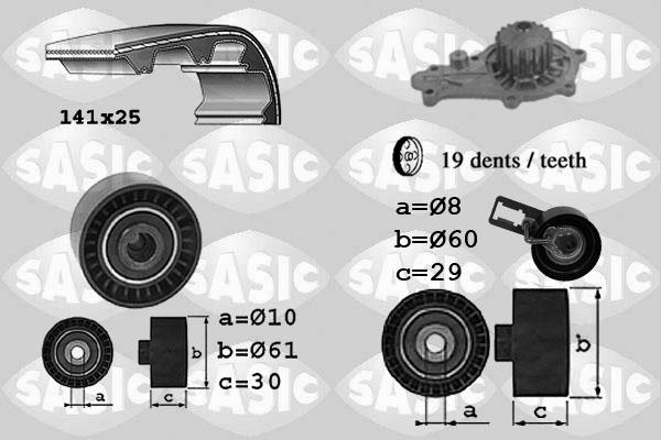 Sasic 3900031 - Wasserpumpe + Zahnriemensatz alexcarstop-ersatzteile.com