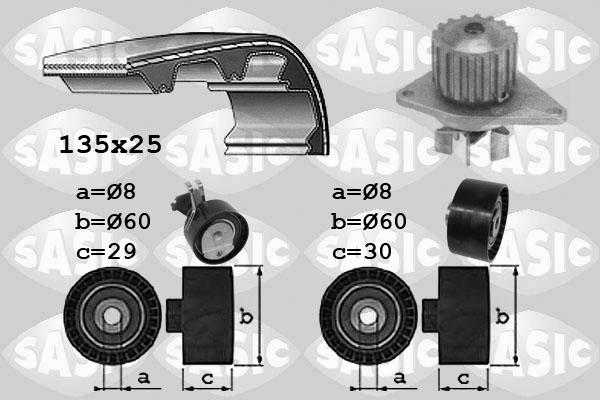 Sasic 3900032 - Wasserpumpe + Zahnriemensatz alexcarstop-ersatzteile.com