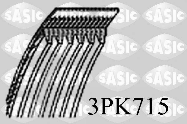 Sasic 3PK715 - Keilrippenriemen alexcarstop-ersatzteile.com