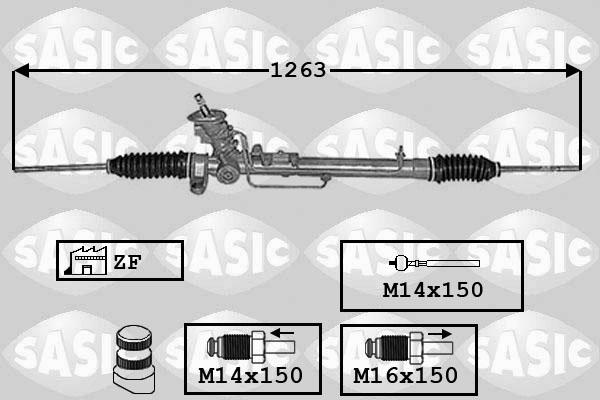 Sasic 7006140 - Lenkgetriebe alexcarstop-ersatzteile.com