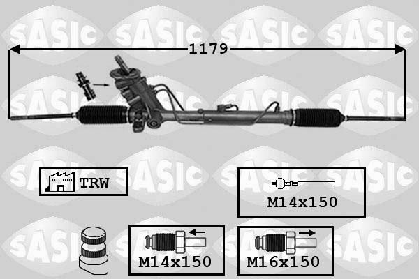 Sasic 7006155 - Lenkgetriebe alexcarstop-ersatzteile.com