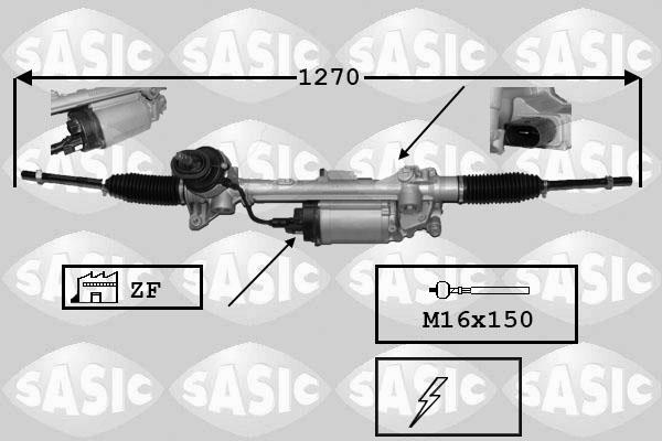 Sasic 7176043 - Lenkgetriebe alexcarstop-ersatzteile.com