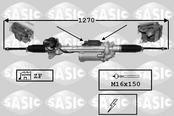 Sasic 7176059 - Lenkgetriebe alexcarstop-ersatzteile.com