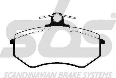 SBS 1501224720 - Bremsbelagsatz, Scheibenbremse alexcarstop-ersatzteile.com