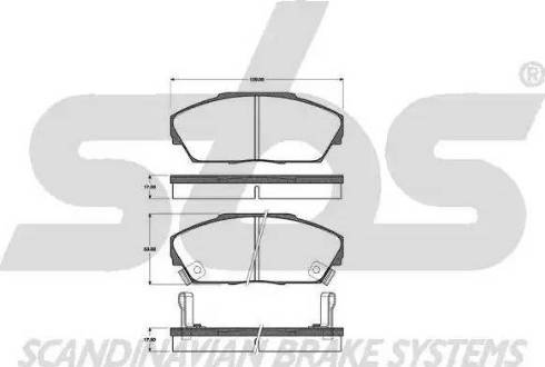 SBS 1501222618 - Bremsbelagsatz, Scheibenbremse alexcarstop-ersatzteile.com