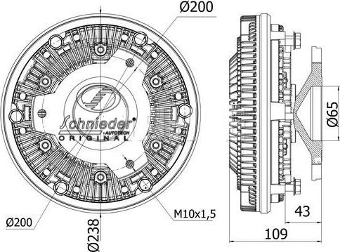 SCHNIEDER AUTOTECH BZT25.00004 - Kupplung, Kühlerlüfter alexcarstop-ersatzteile.com