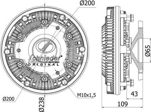 SCHNIEDER AUTOTECH BZT25.00001 - Kupplung, Kühlerlüfter alexcarstop-ersatzteile.com