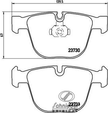 SCHNIEDER AUTOTECH SBP010-751 - Bremsbelagsatz, Scheibenbremse alexcarstop-ersatzteile.com