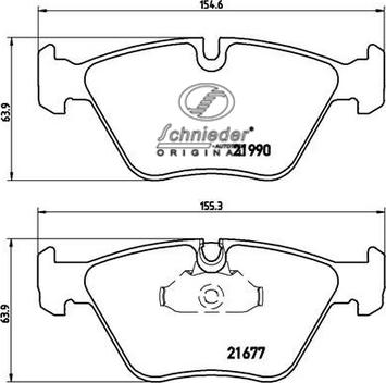 SCHNIEDER AUTOTECH SBP010-711 - Bremsbelagsatz, Scheibenbremse alexcarstop-ersatzteile.com