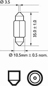 SCT-MANNOL 202099 - Glühlampe, Leseleuchte alexcarstop-ersatzteile.com