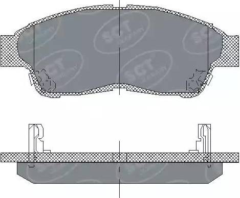 SCT-MANNOL SP 134 PR - Bremsbelagsatz, Scheibenbremse alexcarstop-ersatzteile.com