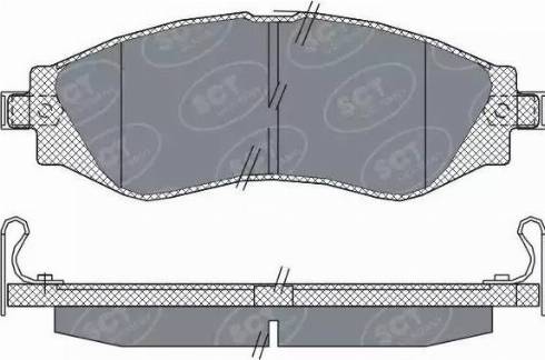 SCT-MANNOL SP 310 PR - Bremsbelagsatz, Scheibenbremse alexcarstop-ersatzteile.com