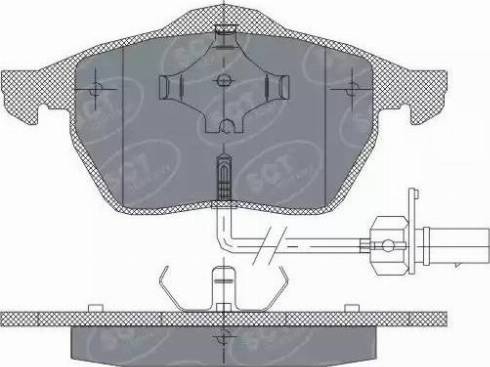 SCT-MANNOL SP 259 PR - Bremsbelagsatz, Scheibenbremse alexcarstop-ersatzteile.com