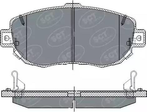 SCT-MANNOL SP 261 PR - Bremsbelagsatz, Scheibenbremse alexcarstop-ersatzteile.com