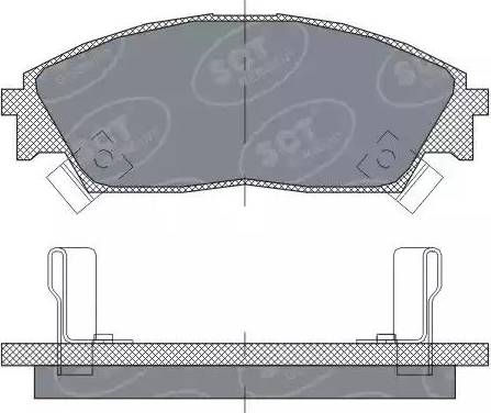 SCT-MANNOL SP 238 PR - Bremsbelagsatz, Scheibenbremse alexcarstop-ersatzteile.com