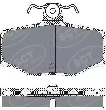 SCT-MANNOL SP 224 PR - Bremsbelagsatz, Scheibenbremse alexcarstop-ersatzteile.com