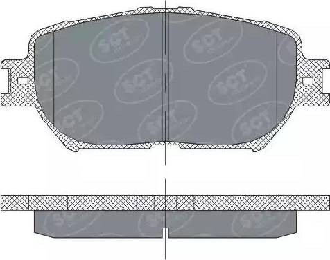 SCT-MANNOL SP 275 PR - Bremsbelagsatz, Scheibenbremse alexcarstop-ersatzteile.com