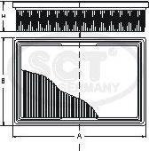 SCT-MANNOL SB 2243 - Luftfilter alexcarstop-ersatzteile.com