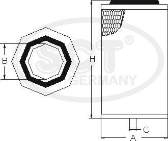 SCT-MANNOL SB 3267 - Luftfilter alexcarstop-ersatzteile.com