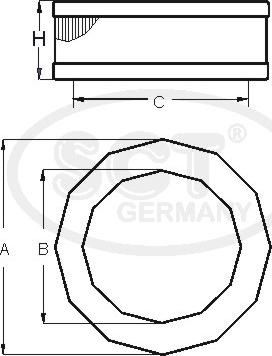 SCT-MANNOL SB 2026 - Luftfilter alexcarstop-ersatzteile.com