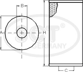 SCT-MANNOL SH 447 - Ölfilter alexcarstop-ersatzteile.com