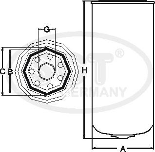 SCT-MANNOL ST 6017 - Kraftstofffilter alexcarstop-ersatzteile.com