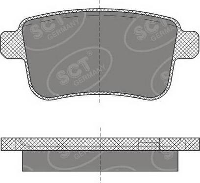 SCT-MANNOL SP 491 PR - Bremsbelagsatz, Scheibenbremse alexcarstop-ersatzteile.com