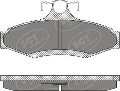 SCT-MANNOL SP 653 PR - Bremsbelagsatz, Scheibenbremse alexcarstop-ersatzteile.com