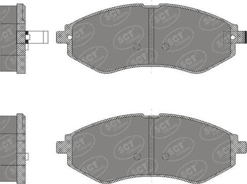 SCT-MANNOL SP 665 PR - Bremsbelagsatz, Scheibenbremse alexcarstop-ersatzteile.com