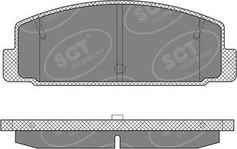 SCT-MANNOL SP 611 PR - Bremsbelagsatz, Scheibenbremse alexcarstop-ersatzteile.com