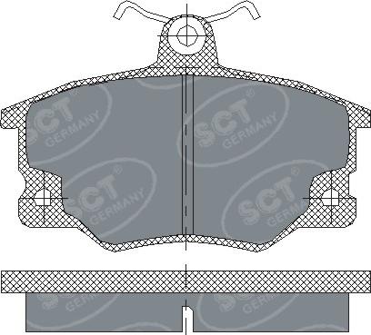 SCT-MANNOL SP 191 PR - Bremsbelagsatz, Scheibenbremse alexcarstop-ersatzteile.com