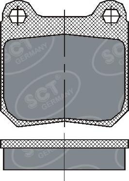 SCT-MANNOL SP 162 PR - Bremsbelagsatz, Scheibenbremse alexcarstop-ersatzteile.com