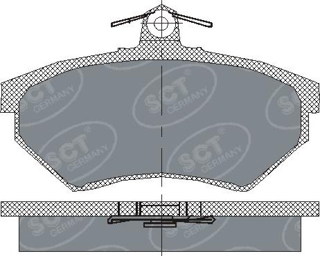 SCT-MANNOL SP 110 PR - Bremsbelagsatz, Scheibenbremse alexcarstop-ersatzteile.com