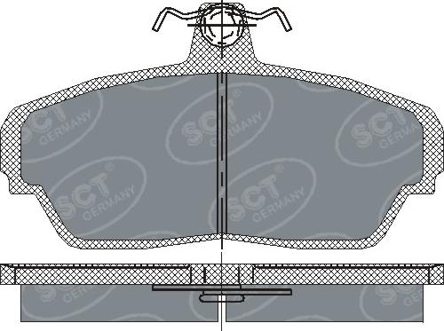 SCT-MANNOL SP 187 - Bremsbelagsatz, Scheibenbremse alexcarstop-ersatzteile.com