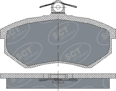 SCT-MANNOL SP 176 PR - Bremsbelagsatz, Scheibenbremse alexcarstop-ersatzteile.com