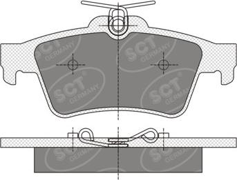 SCT-MANNOL SP 357 - Bremsbelagsatz, Scheibenbremse alexcarstop-ersatzteile.com