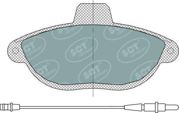 SCT-MANNOL SP 316 PR - Bremsbelagsatz, Scheibenbremse alexcarstop-ersatzteile.com