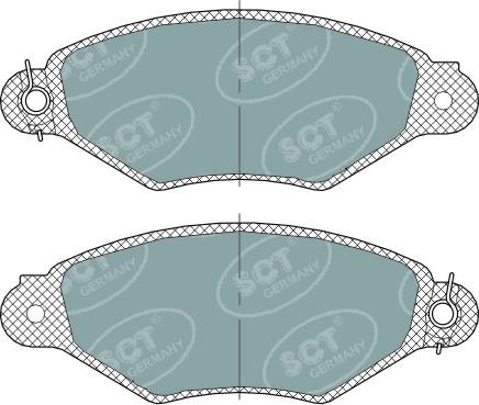 SCT-MANNOL SP 312 PR - Bremsbelagsatz, Scheibenbremse alexcarstop-ersatzteile.com