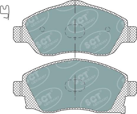 SCT-MANNOL SP 320 PR - Bremsbelagsatz, Scheibenbremse alexcarstop-ersatzteile.com