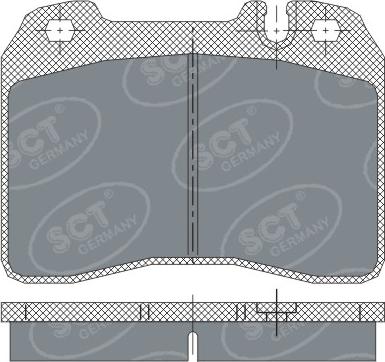 SCT-MANNOL SP 249 PR - Bremsbelagsatz, Scheibenbremse alexcarstop-ersatzteile.com