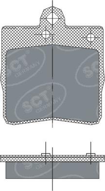 SCT-MANNOL SP 247 - Bremsbelagsatz, Scheibenbremse alexcarstop-ersatzteile.com