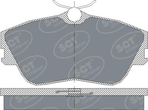 SCT-MANNOL SP 250 PR - Bremsbelagsatz, Scheibenbremse alexcarstop-ersatzteile.com